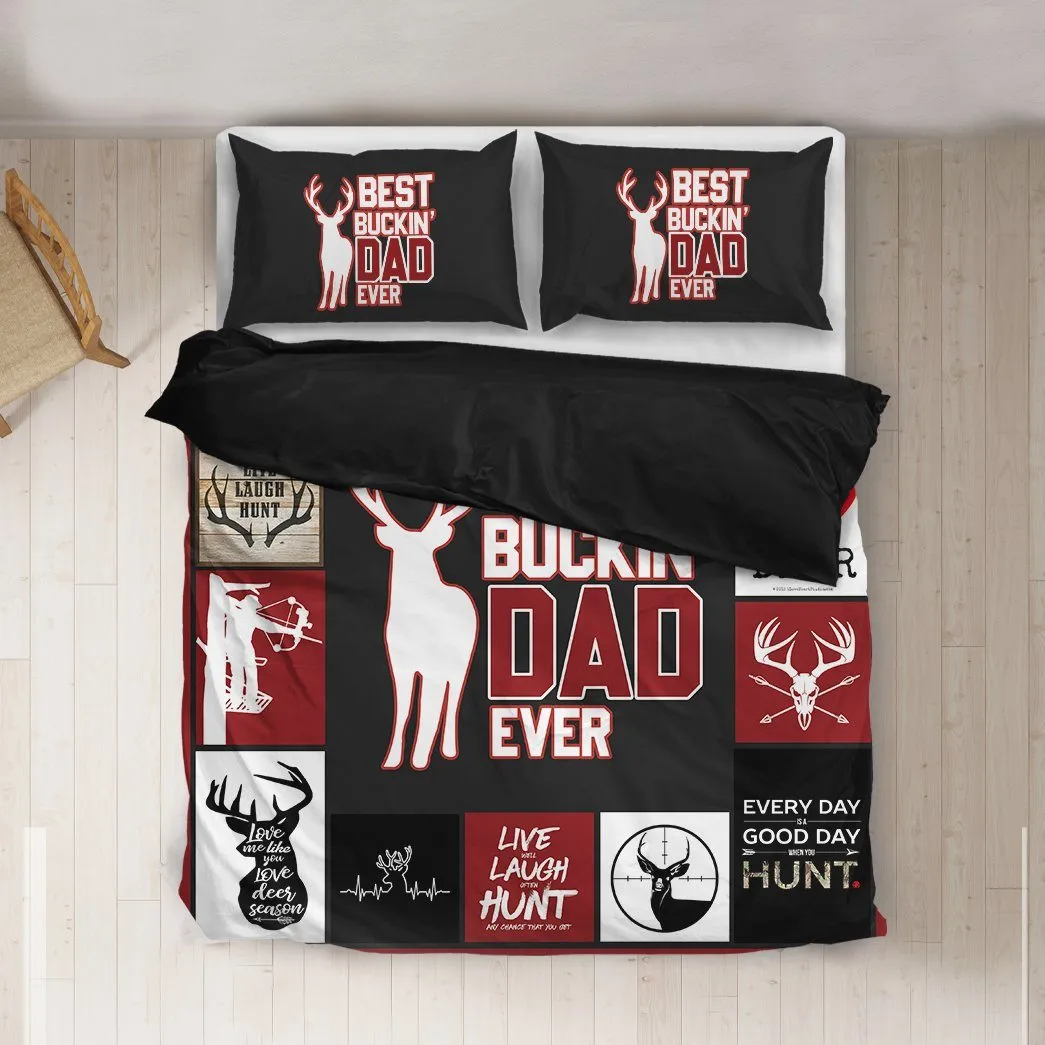 Gearhuman 3D Happy Mothers Day Best Buckin Dad Ever Custom Bedding Set