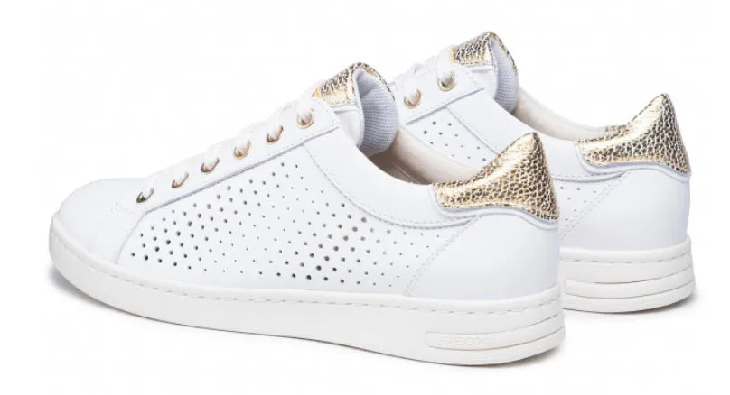 Geox Jaysen White Summer Open Sneakers