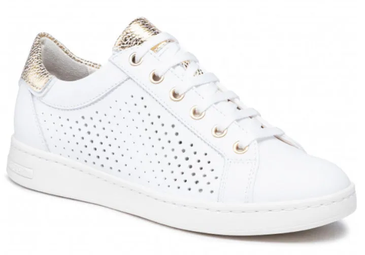 Geox Jaysen White Summer Open Sneakers