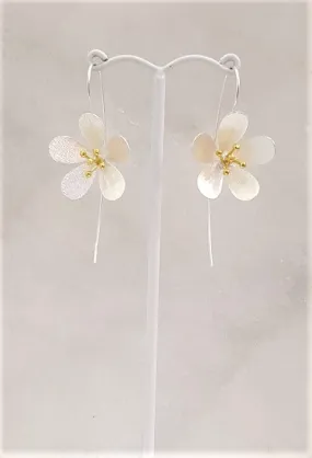 Geranium 2 Tone Earrings