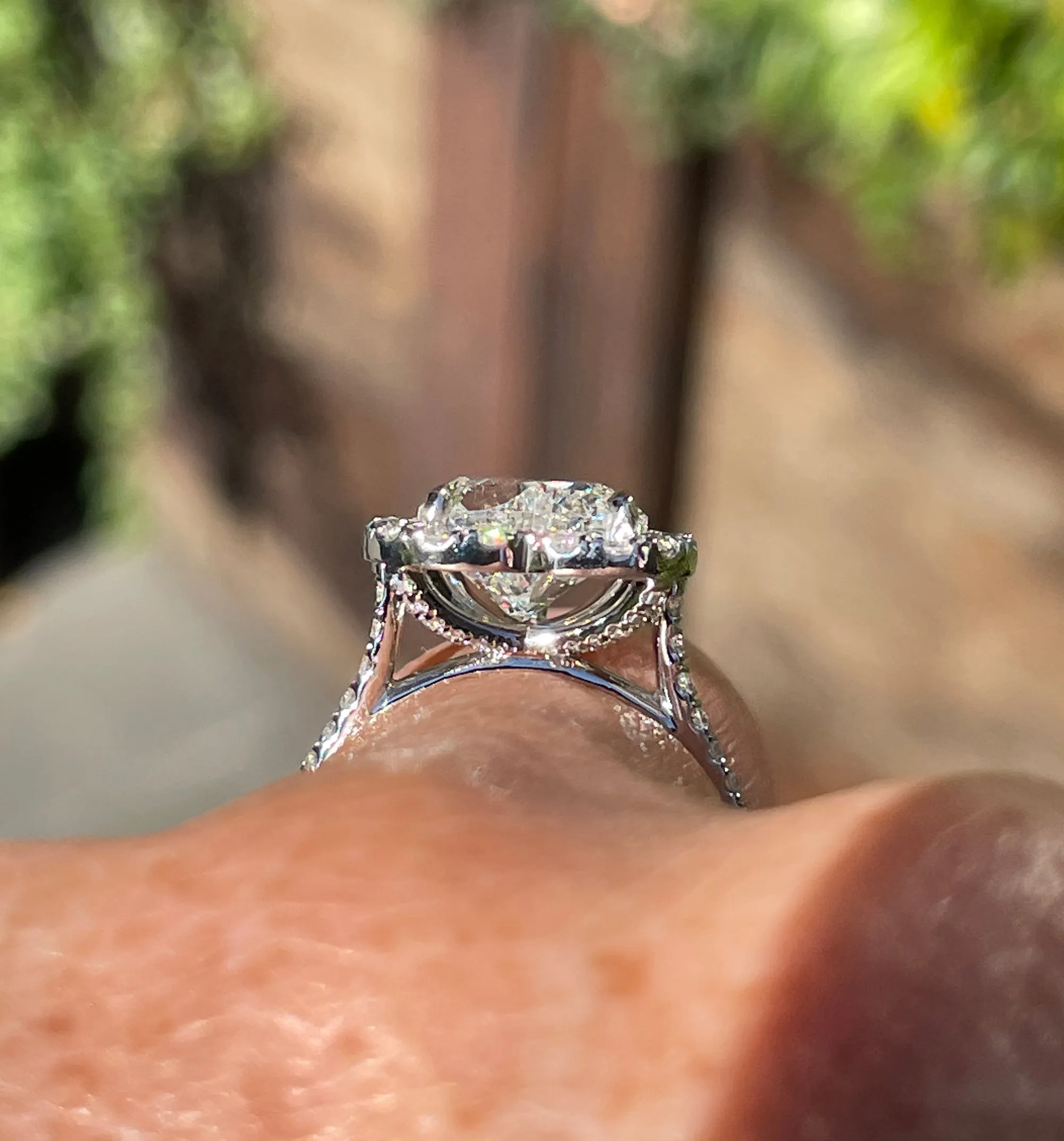 GIA shy 4.0ctw HEART Shaped Diamond Halo Estate Vintage Engagement Platinum Ring