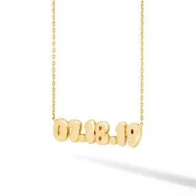 Helium Solid Date Necklace