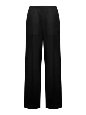 High waisted wide leg trousers