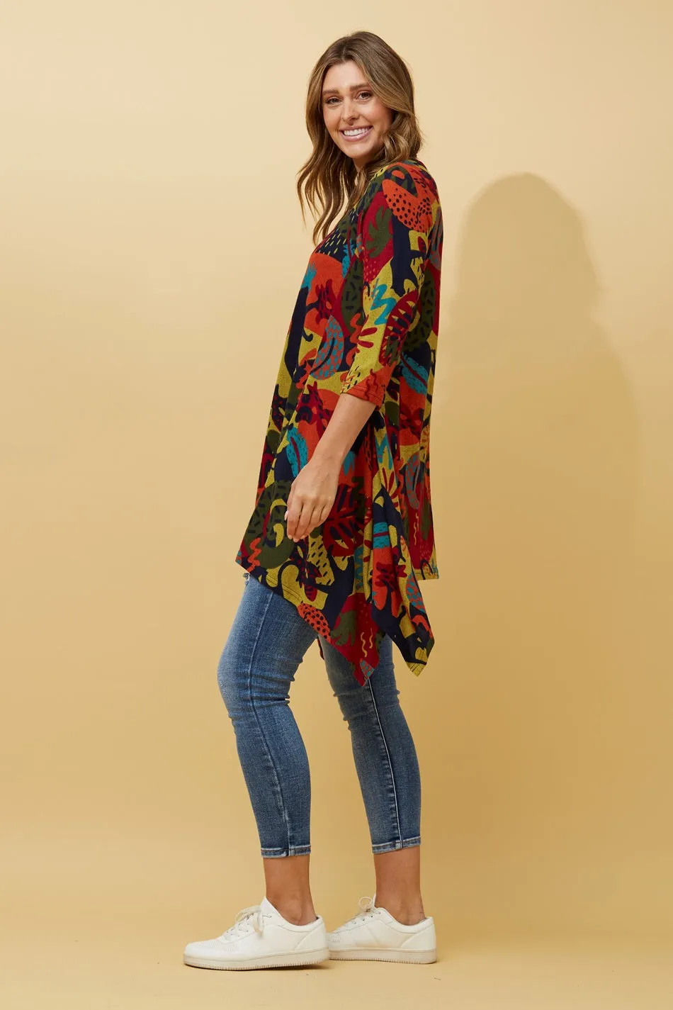 HOSHI JUNGLE PRINT TUNIC TOP