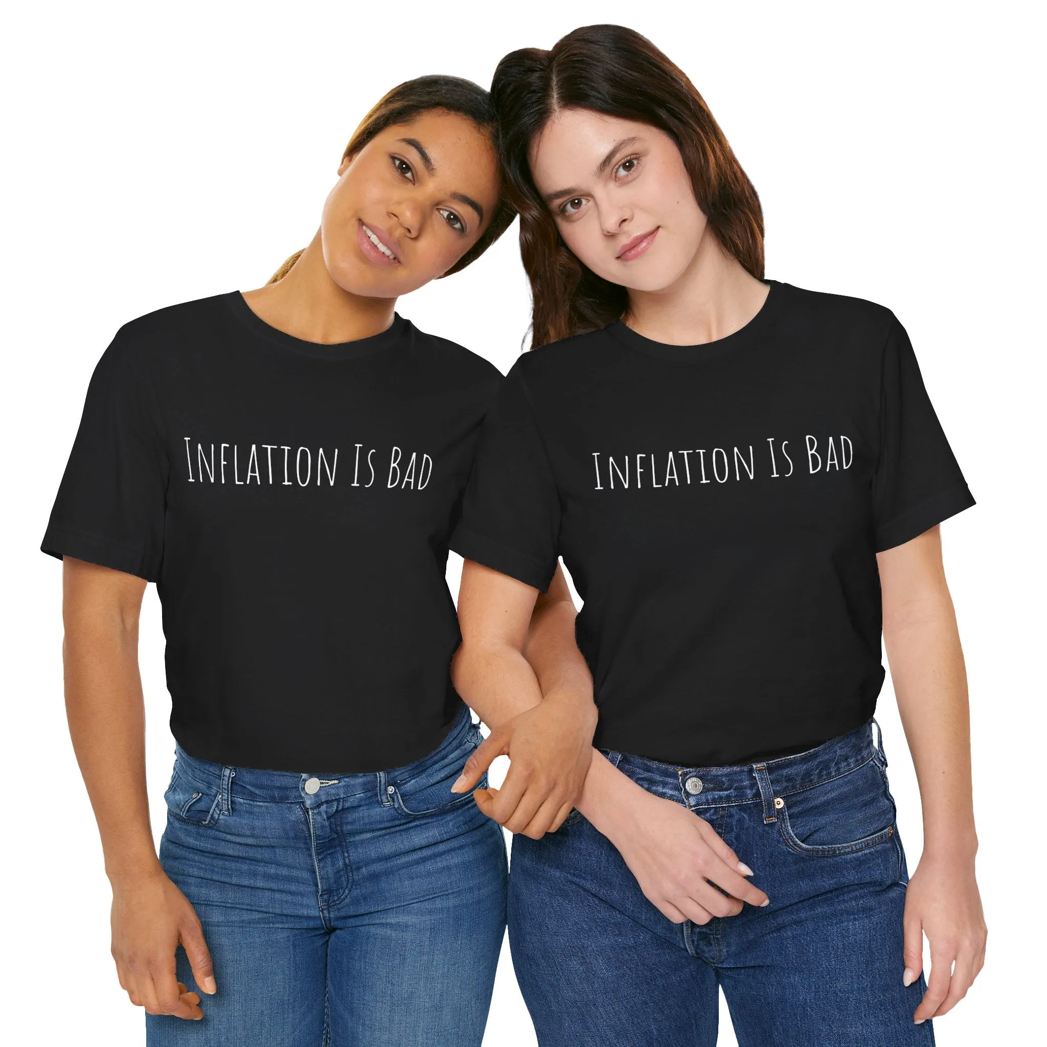 Inflation Is Bad Unisex Jersey Short Sleeve Tee