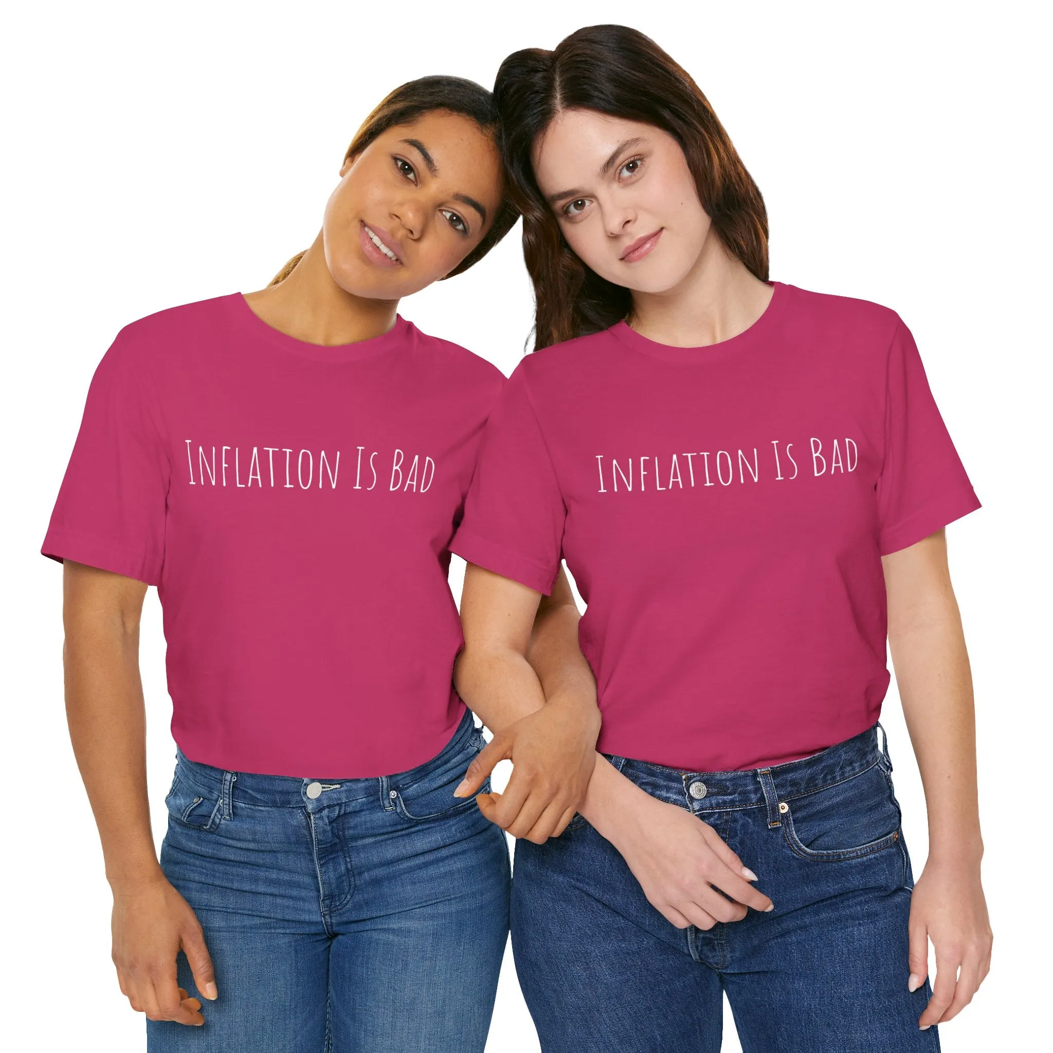 Inflation Is Bad Unisex Jersey Short Sleeve Tee