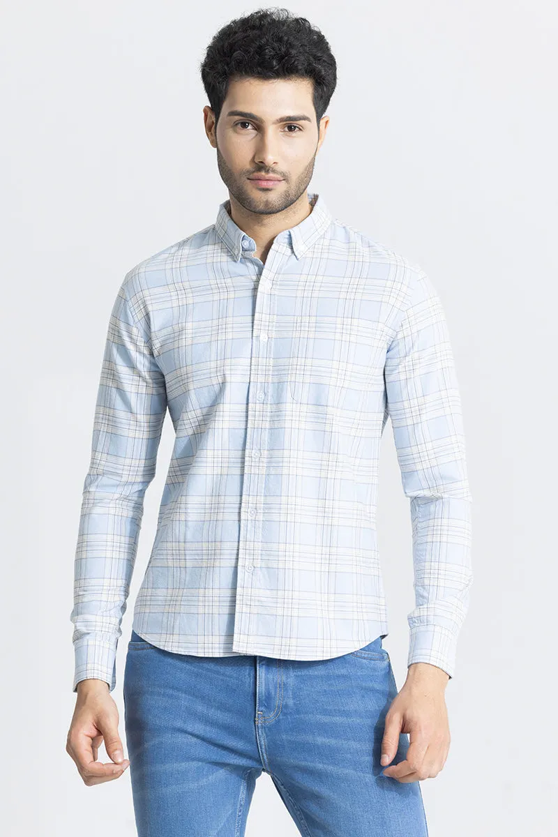 Interlock Plaid Blue Check Shirt