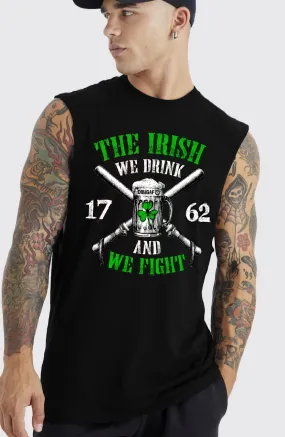 Irish drink and fight Muscle shirt