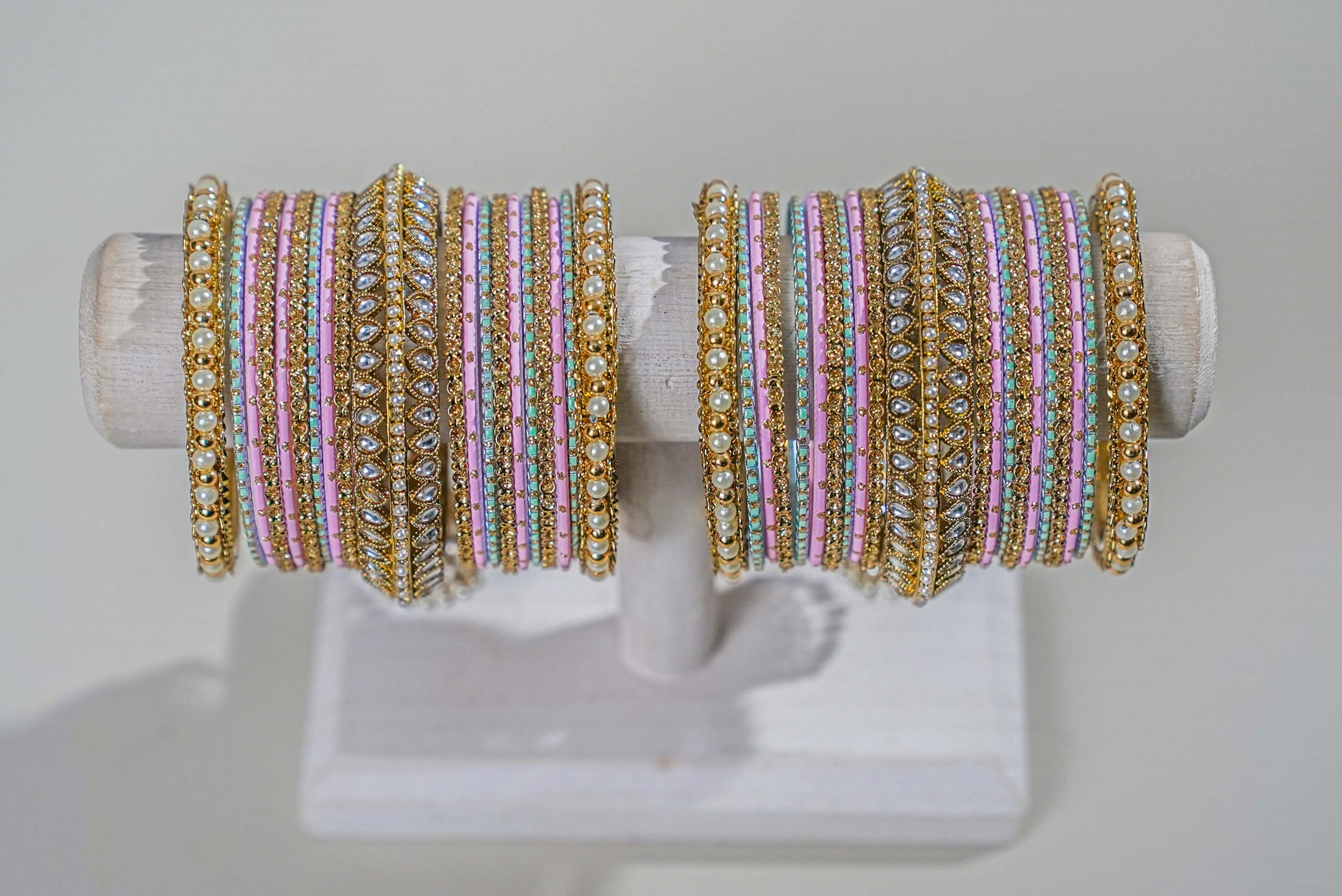 Jasmine  Multi-Color Bangles - 2 Hand Set