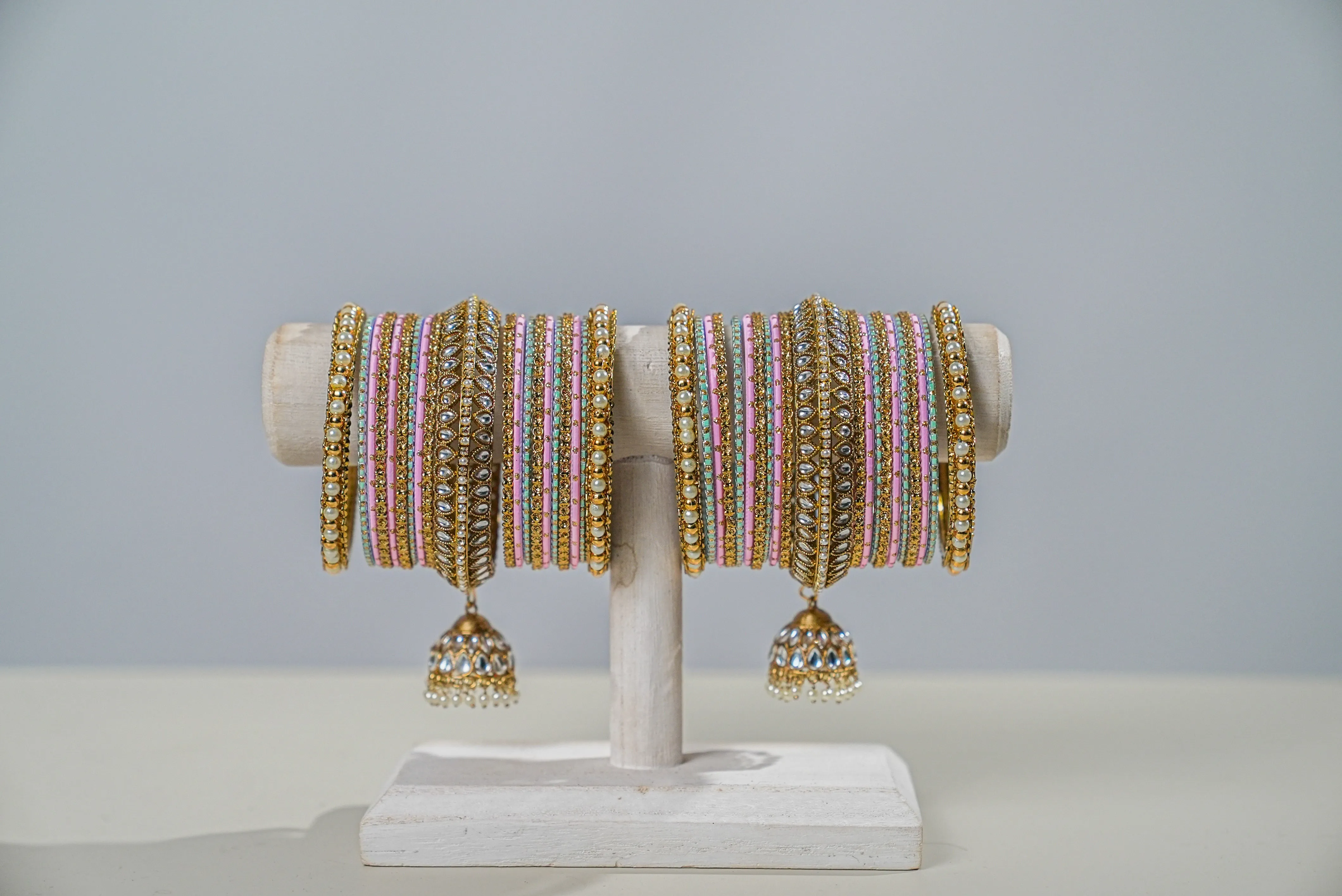 Jasmine  Multi-Color Bangles - 2 Hand Set