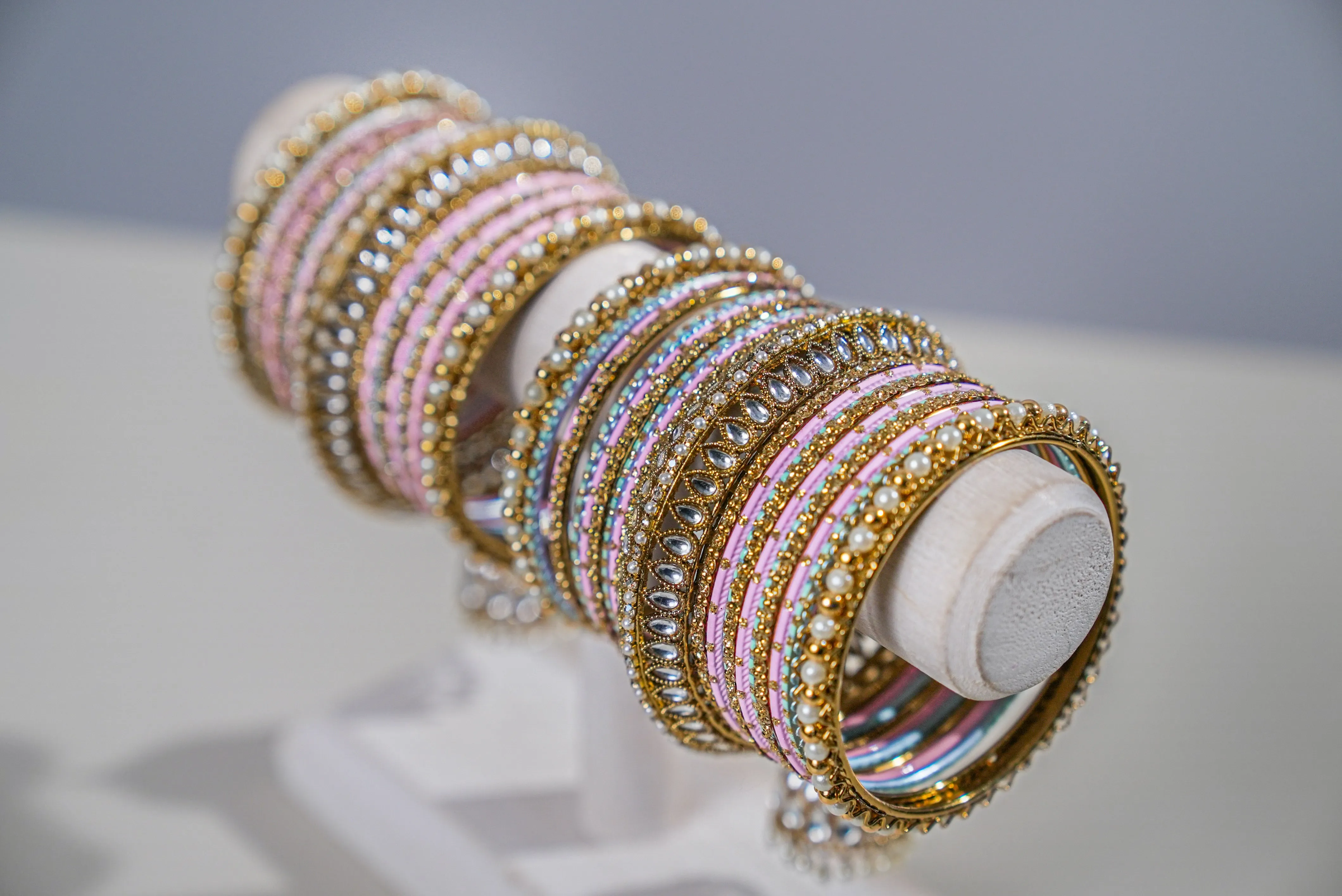 Jasmine  Multi-Color Bangles - 2 Hand Set