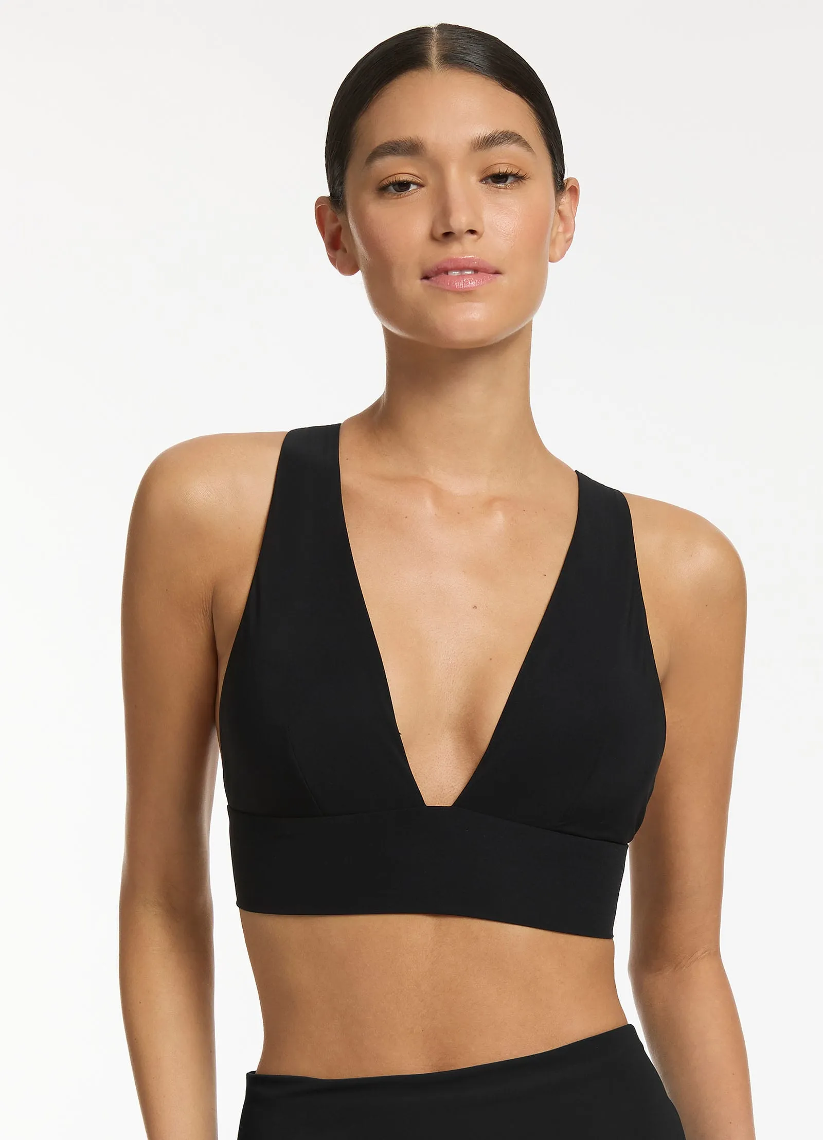 Jetset Soft Triangle Bikini Top - Black