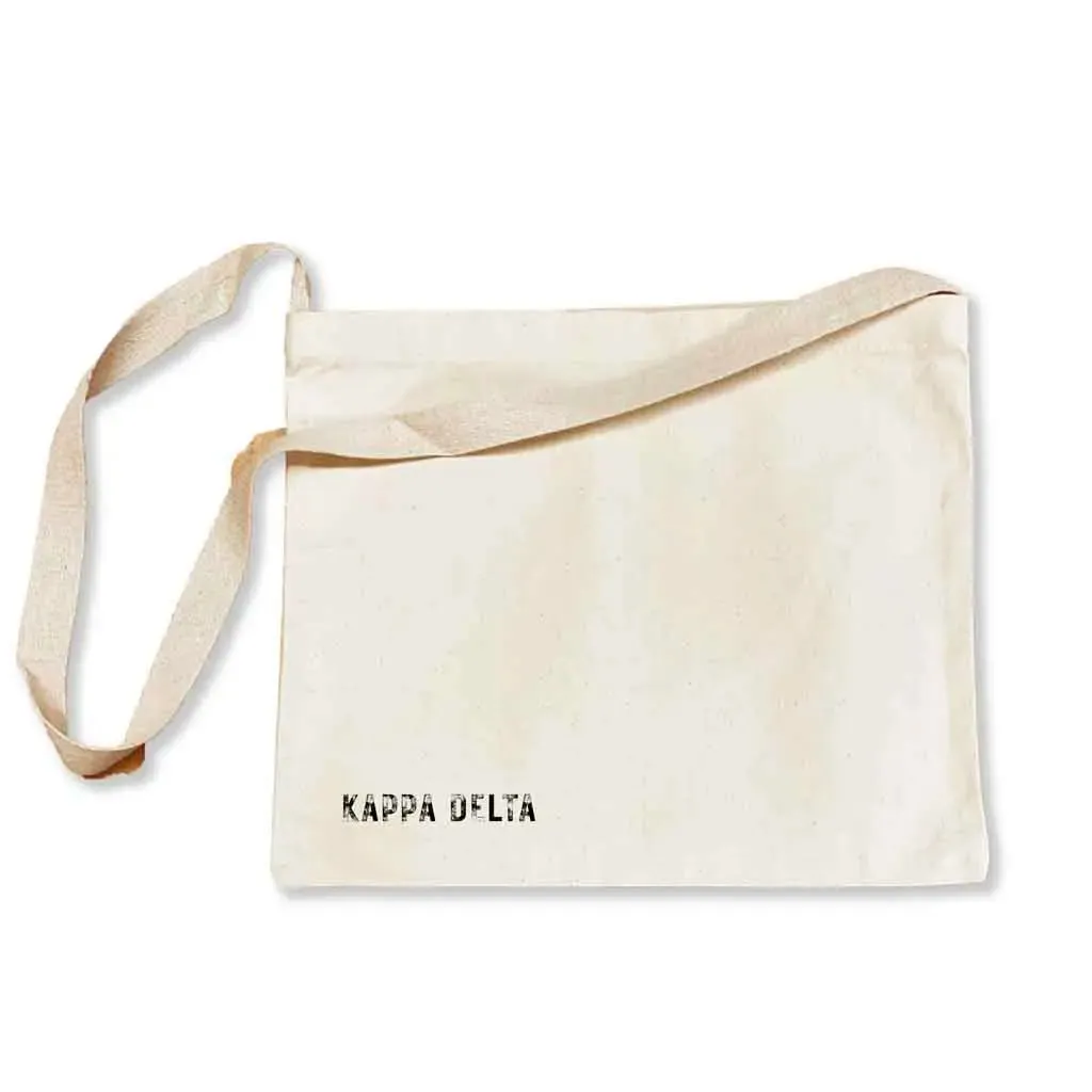 Kappa Delta Sorority Messenger Bag with Cross Body Strap