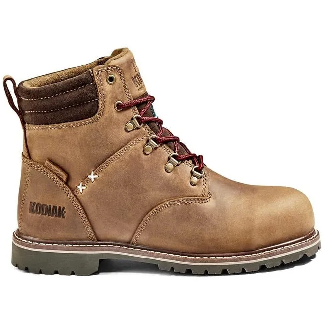 Kodiak Women's Bralorne 6 CT Waterproof Safety Work Boot -Brown- K4TEBN