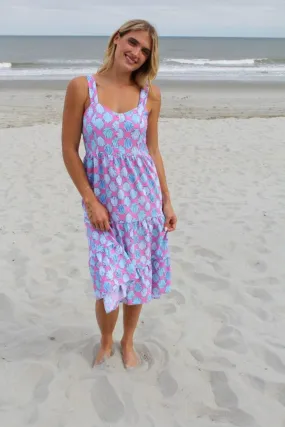 Kristi Button Down Dress in Shells