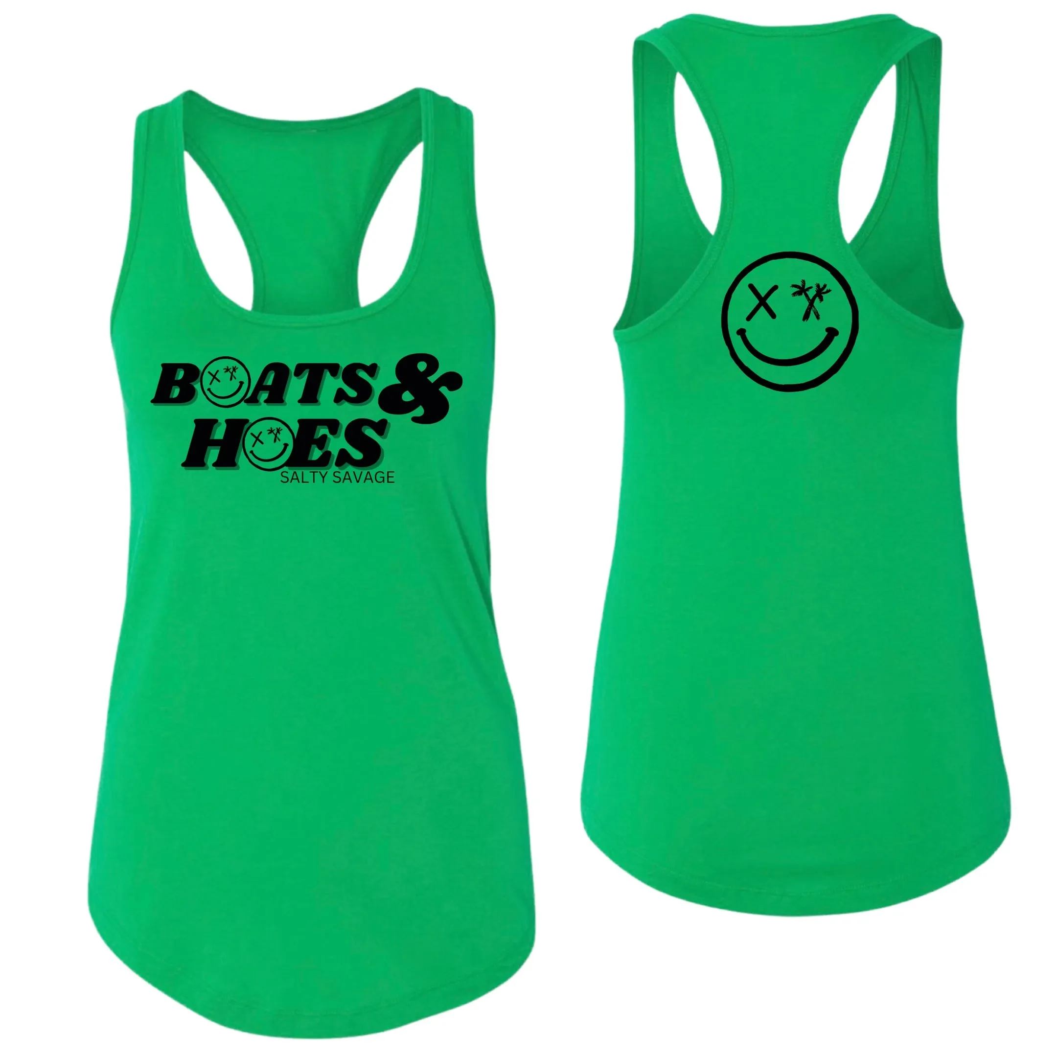 Ladies “BOATS & HOES" Racerback Tank Top