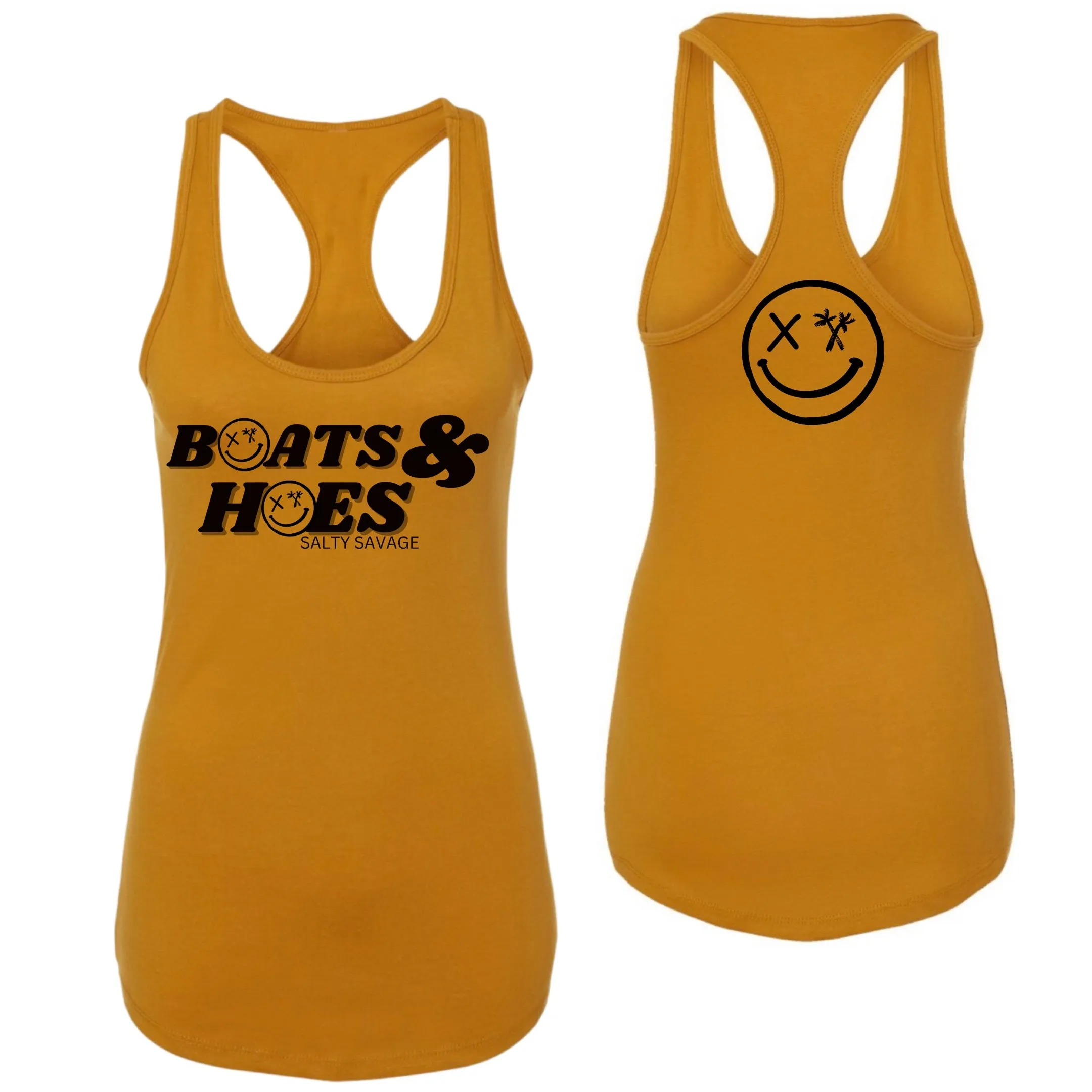 Ladies “BOATS & HOES" Racerback Tank Top