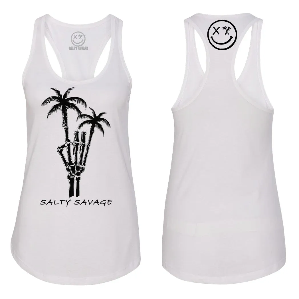 Ladies "Rock On Palm" Racerback Tank