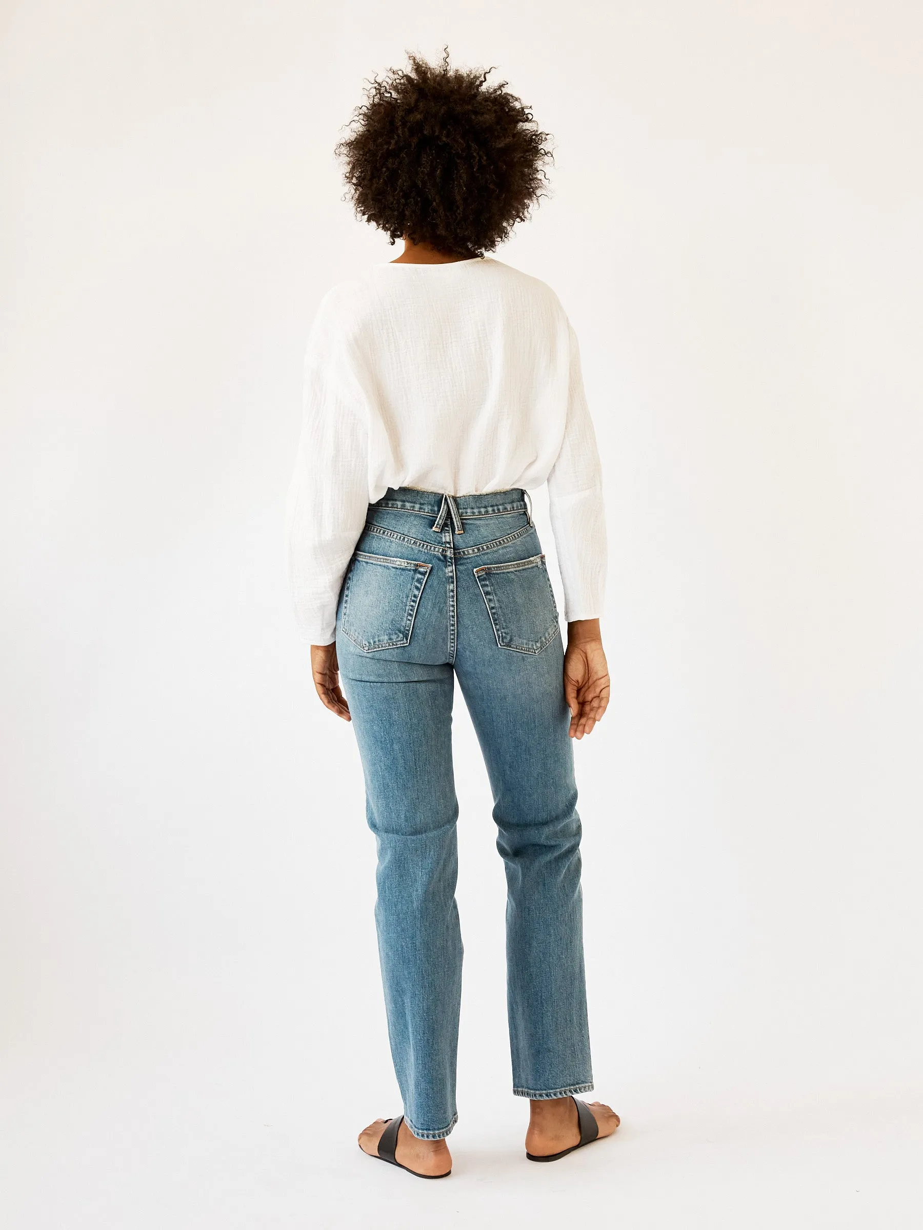 London High Rise Straight Leg Jean