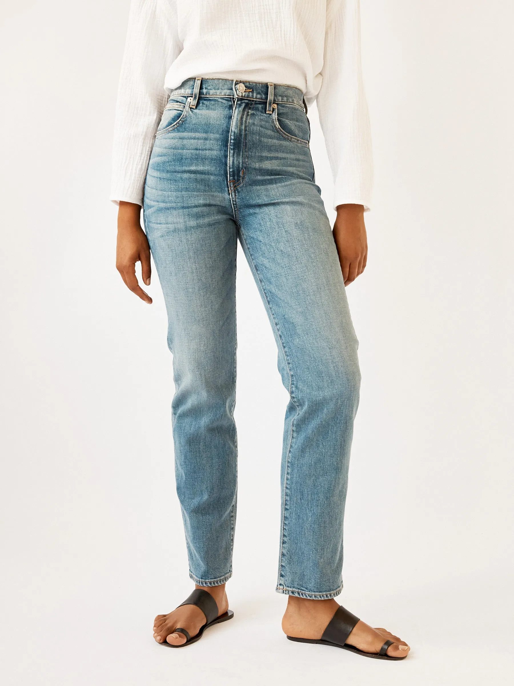 London High Rise Straight Leg Jean