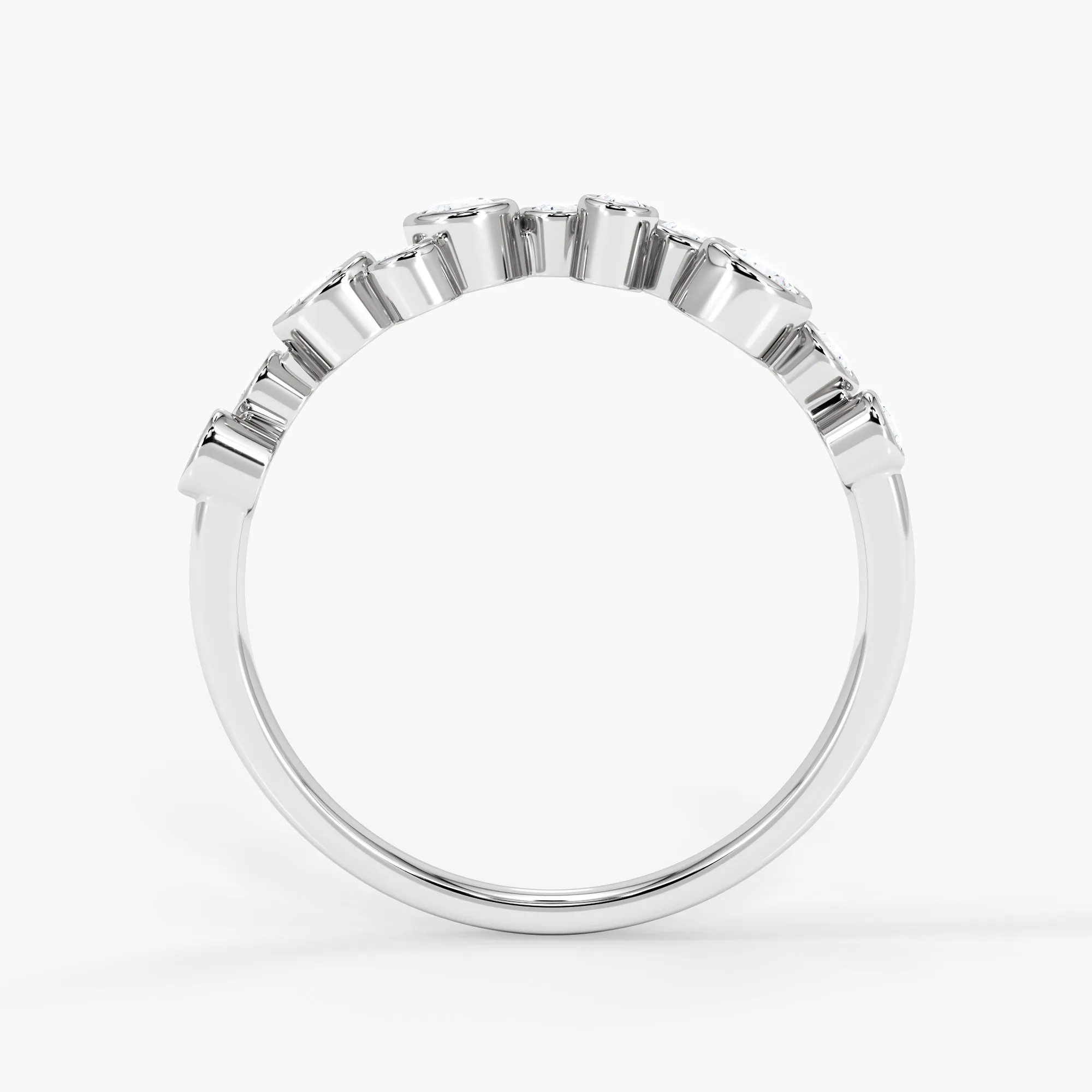 Luna Raindrop Ring 18K White Gold