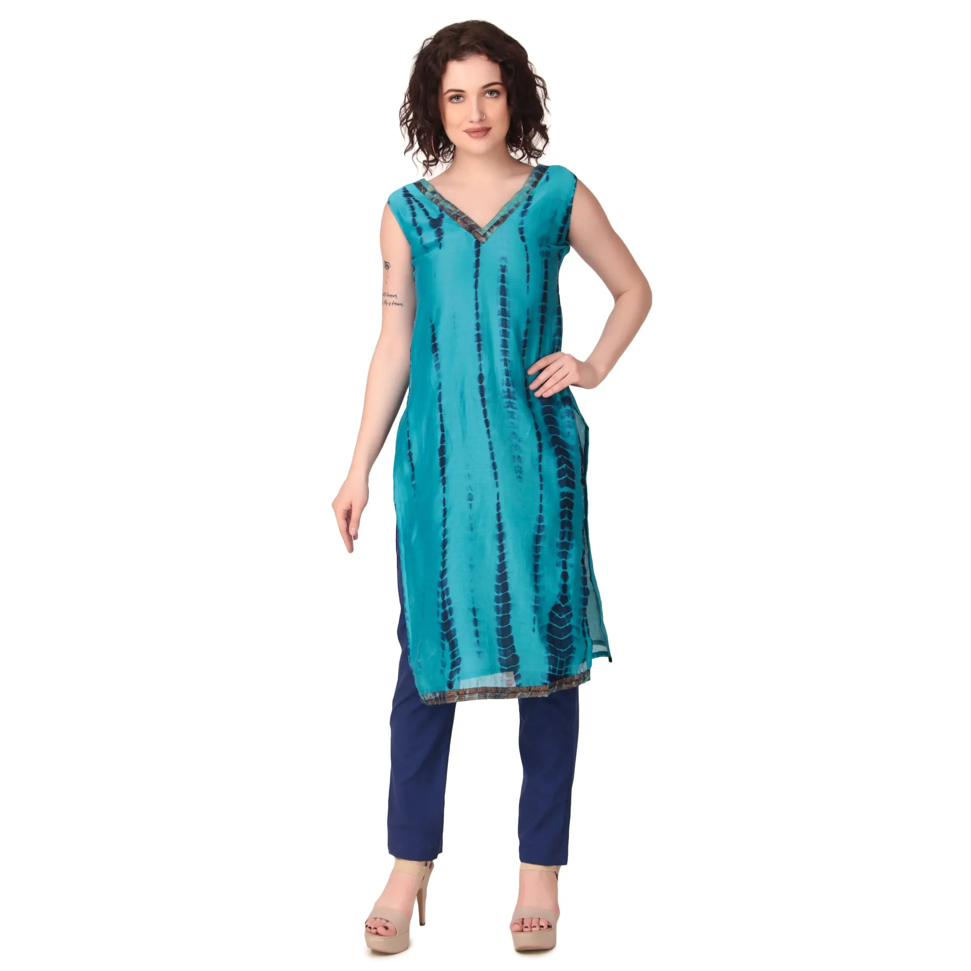 Magnetism chanderi Silk Suit Set with Pant and dupptta for Women