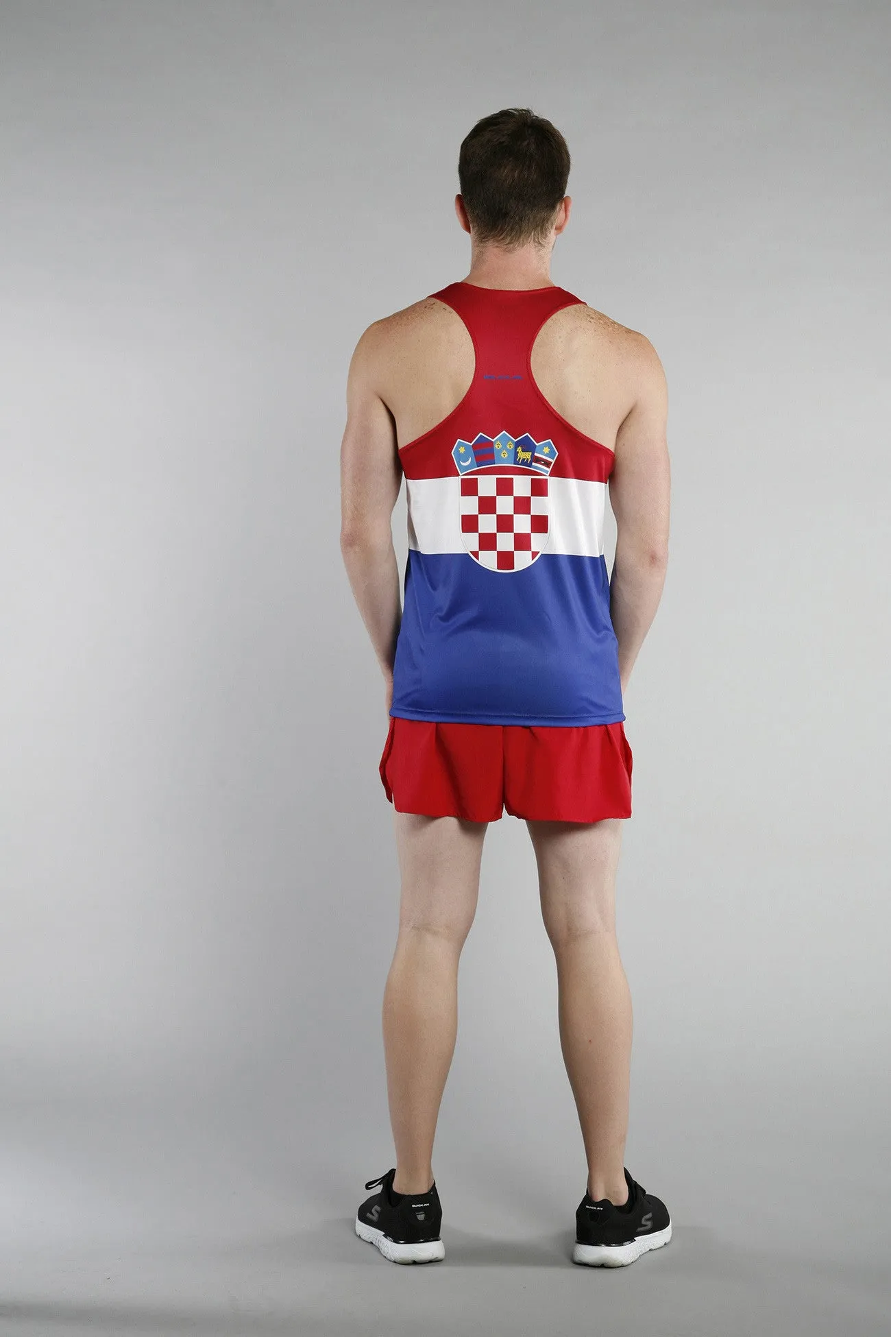 Men's Printed Singlet- Croatia