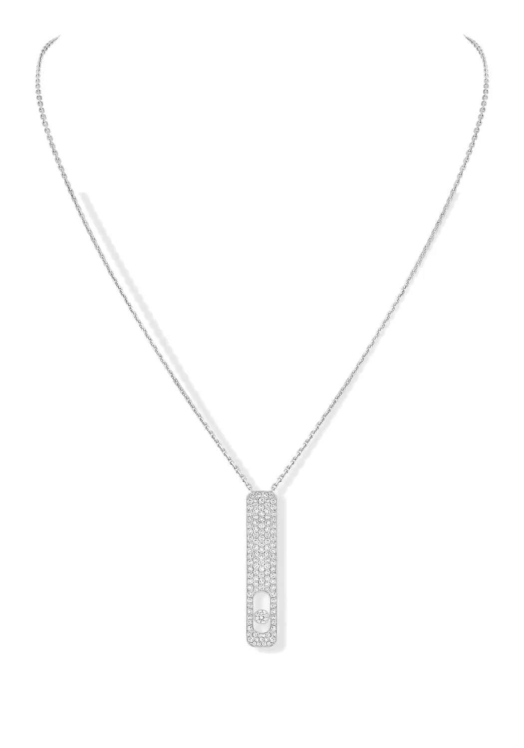 Messika My First Diamond GM Pavé 18KWG Diamond Necklace