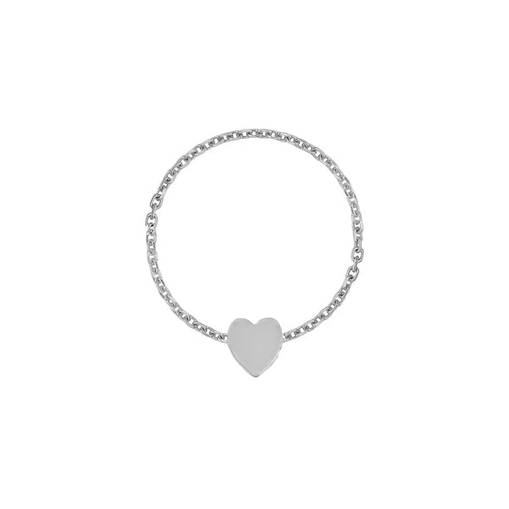 Mini Mini Heart Chain Ring