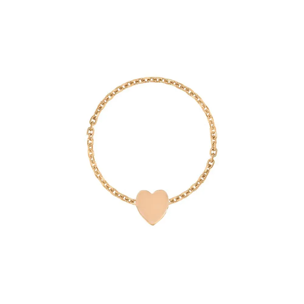 Mini Mini Heart Chain Ring