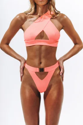 Moss & Crawford Bikini Set - Neon Coral