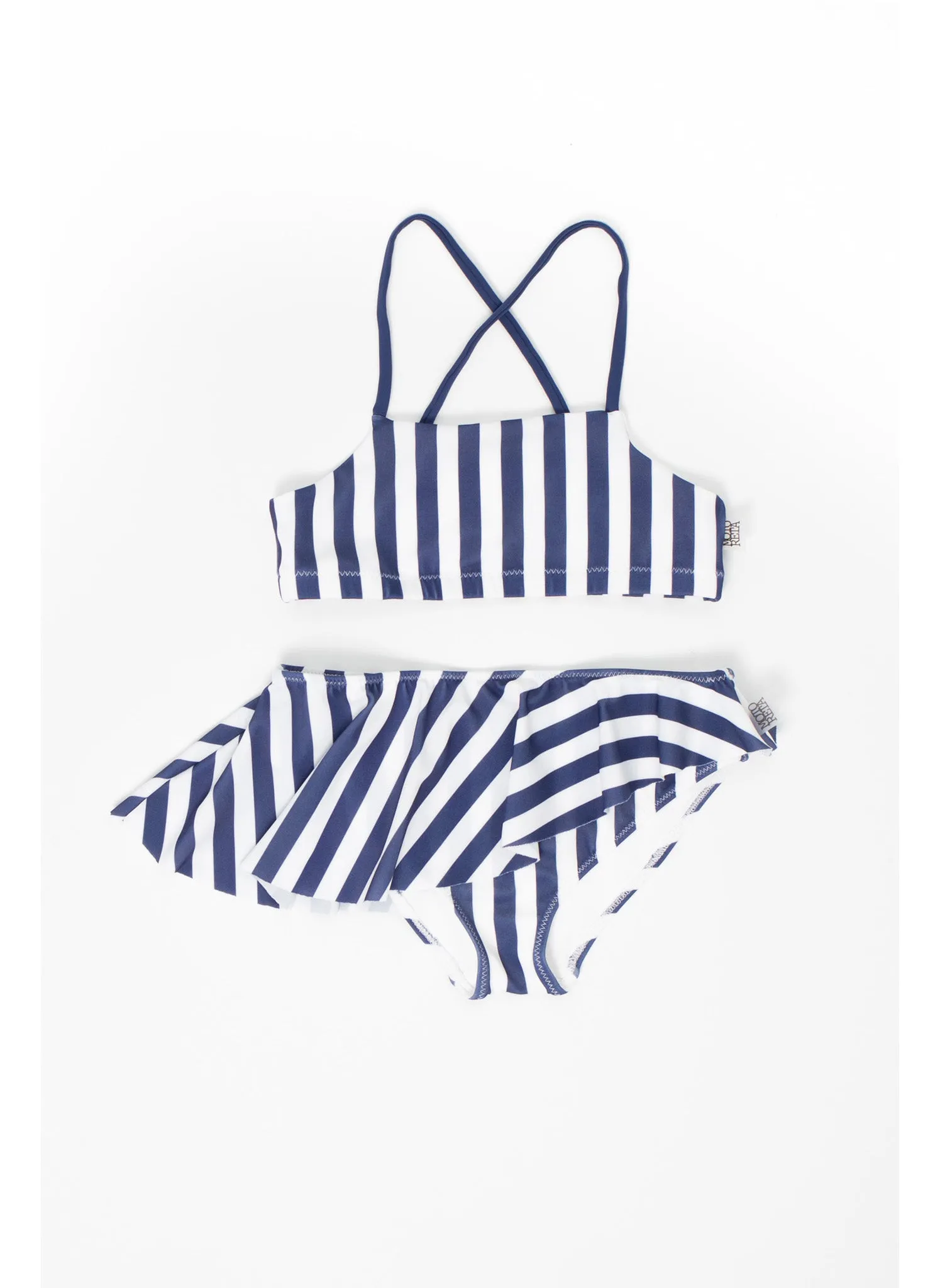 MOTORETA Bikini in Blue & White Stripes