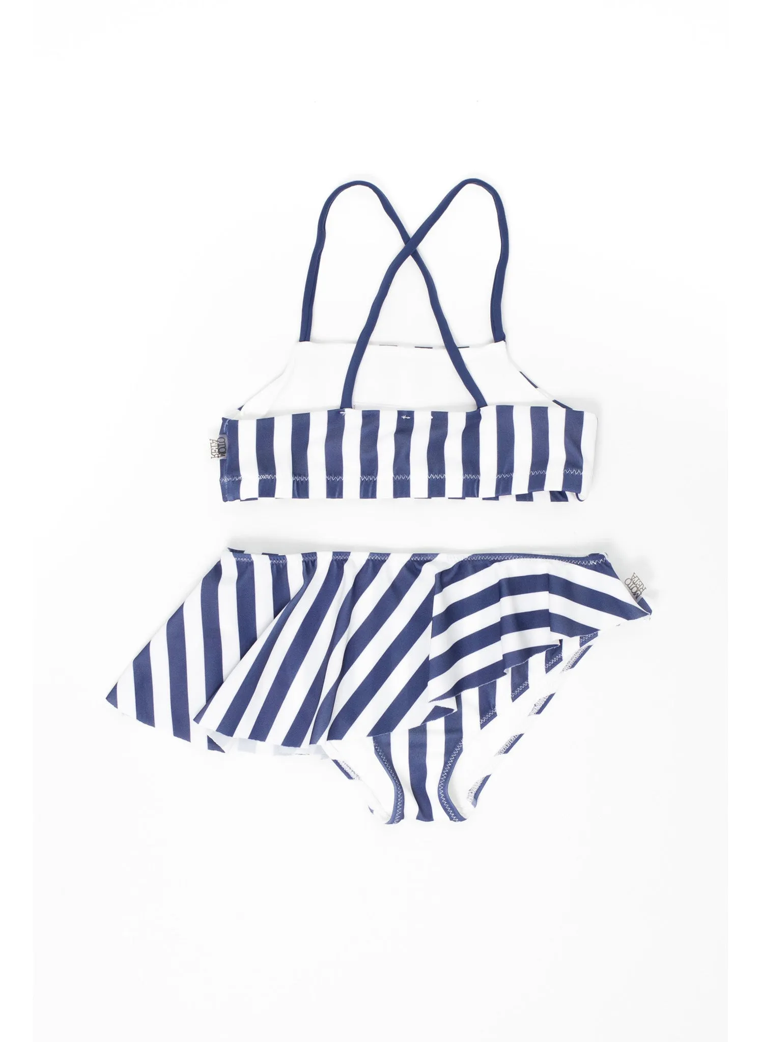 MOTORETA Bikini in Blue & White Stripes