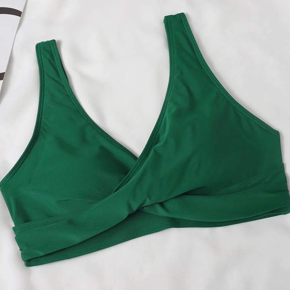 Neuer geblümter Bikini mit hoher Taille