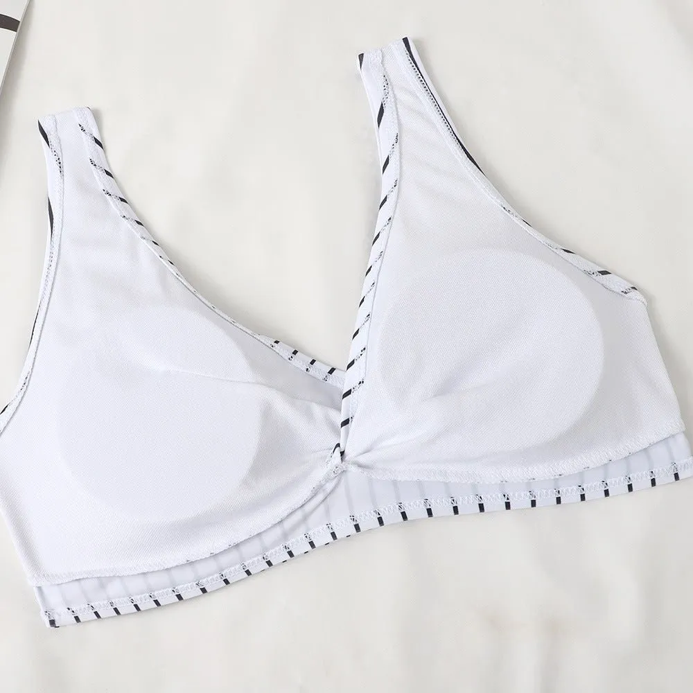 Neuer geblümter Bikini mit hoher Taille