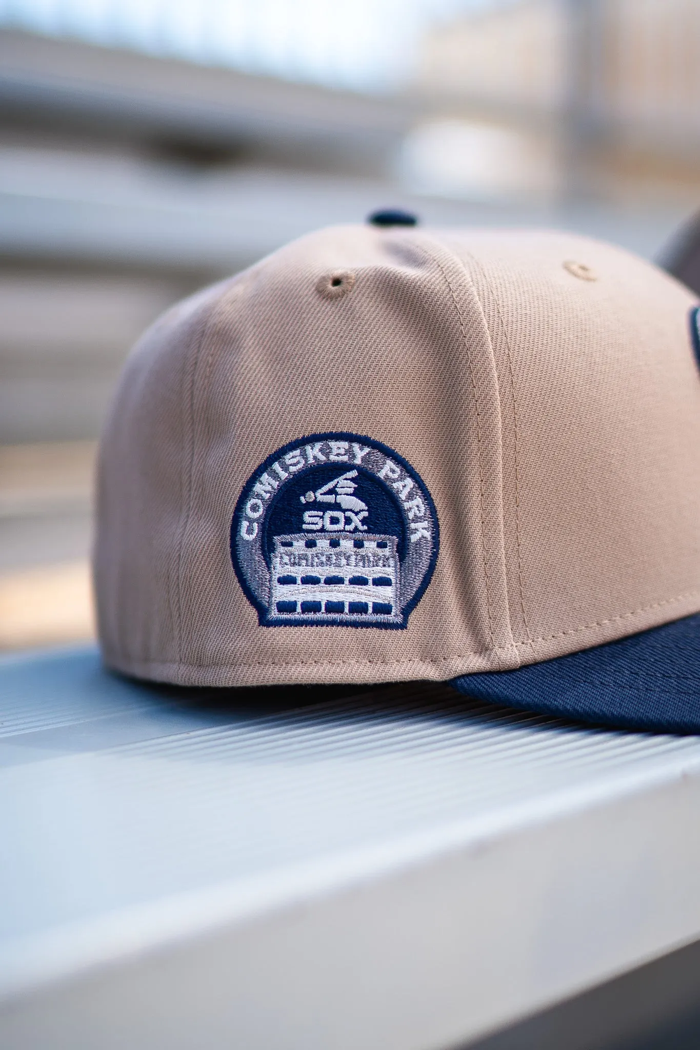 New Era Chicago White Sox Comiskey Park Grey UV (Camel/Navy)