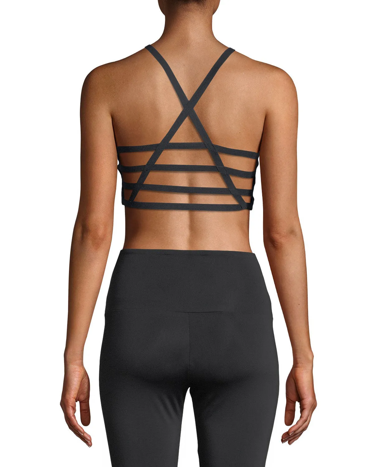 Onzie High Neck Elastic Evil Eye Foil Sports Bra