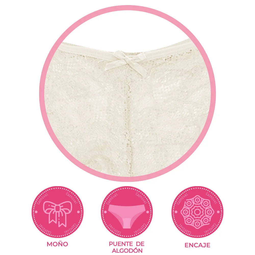 Pantie coordinable con encaje 74265 Carnival