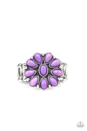 Paparazzi Stone Gardenia - Purple Ring