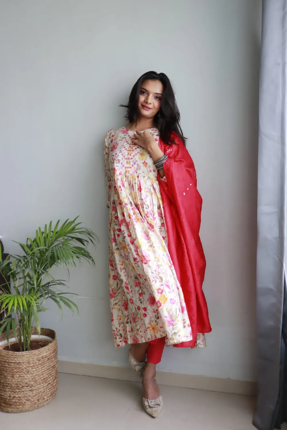 Party Wear Women Kurta Dupatta Suit