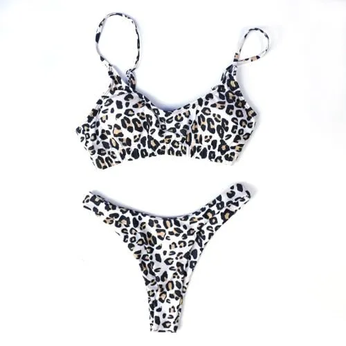 Piper Leopard Tanga Mikro-Bikini