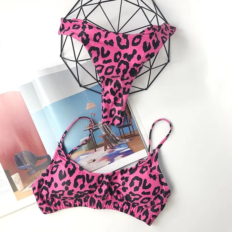 Piper Leopard Tanga Mikro-Bikini