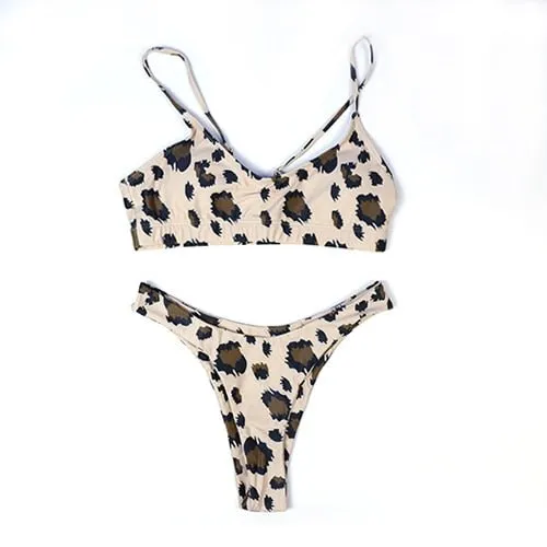 Piper Leopard Tanga Mikro-Bikini