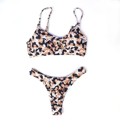 Piper Leopard Tanga Mikro-Bikini