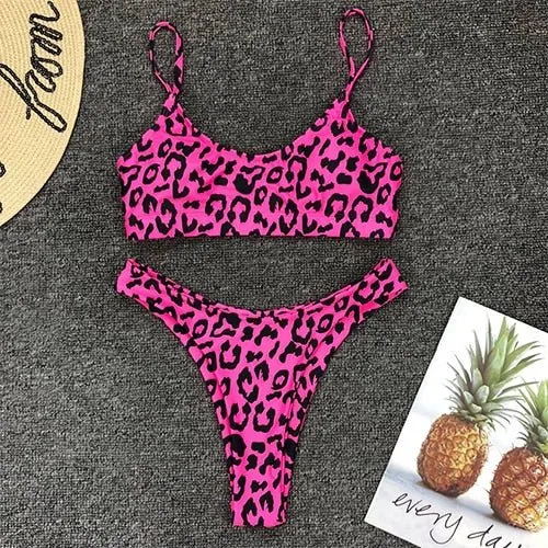 Piper Leopard Tanga Mikro-Bikini