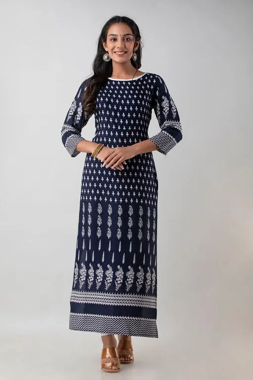 Pretty Rayon Plus Size Straight Kurti