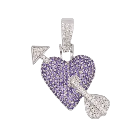 Purple Heart Pendant