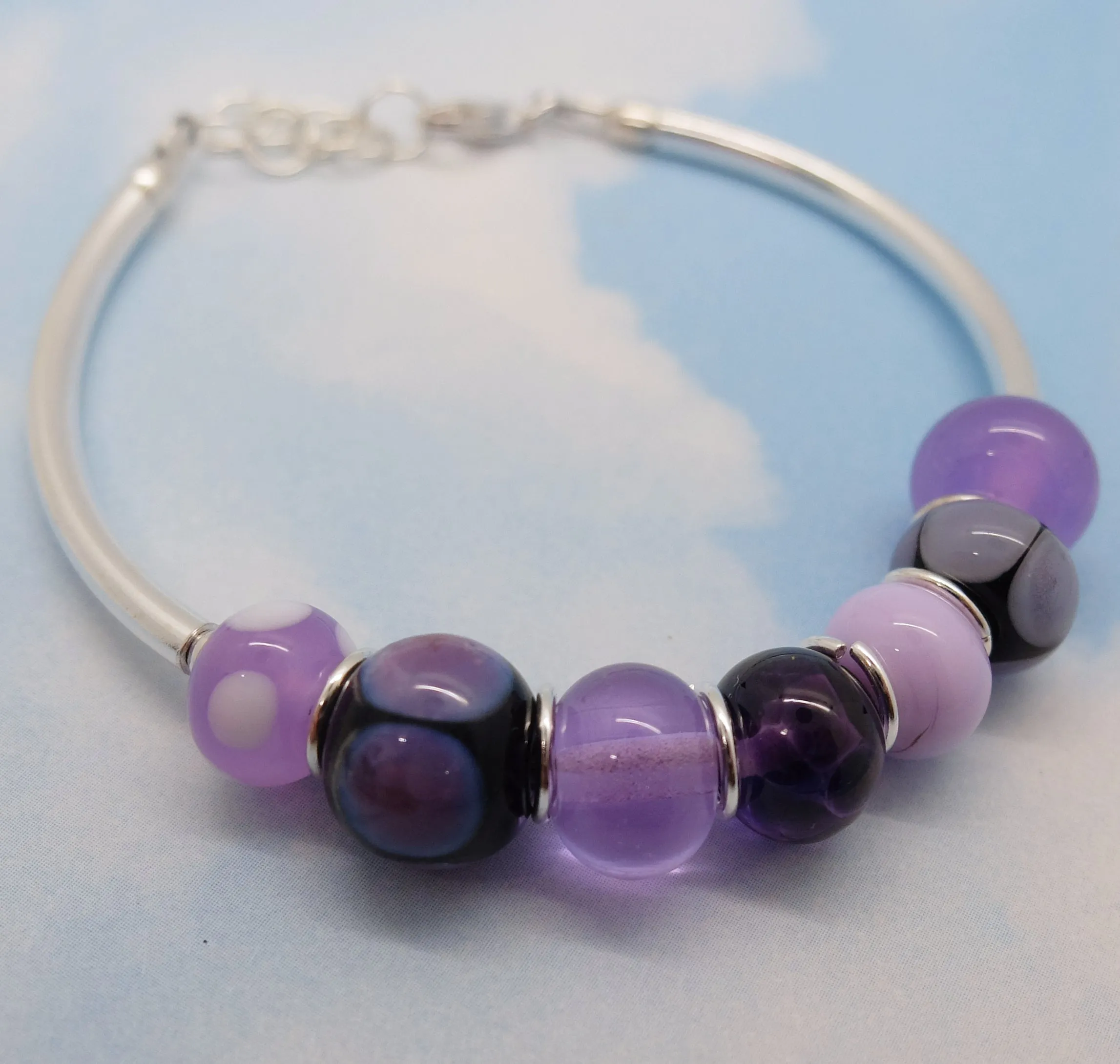 purple passion mini strand bracelet