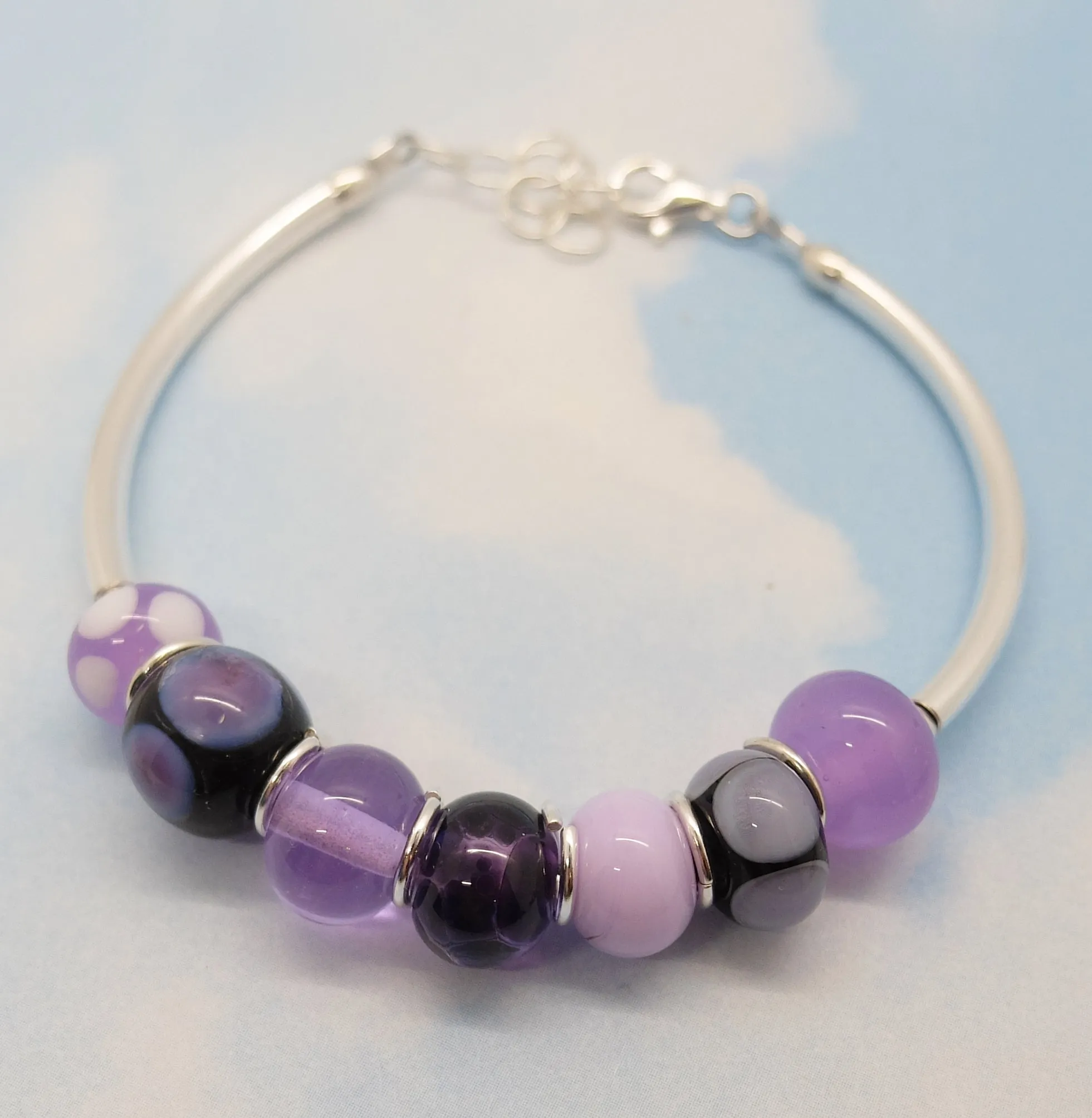 purple passion mini strand bracelet