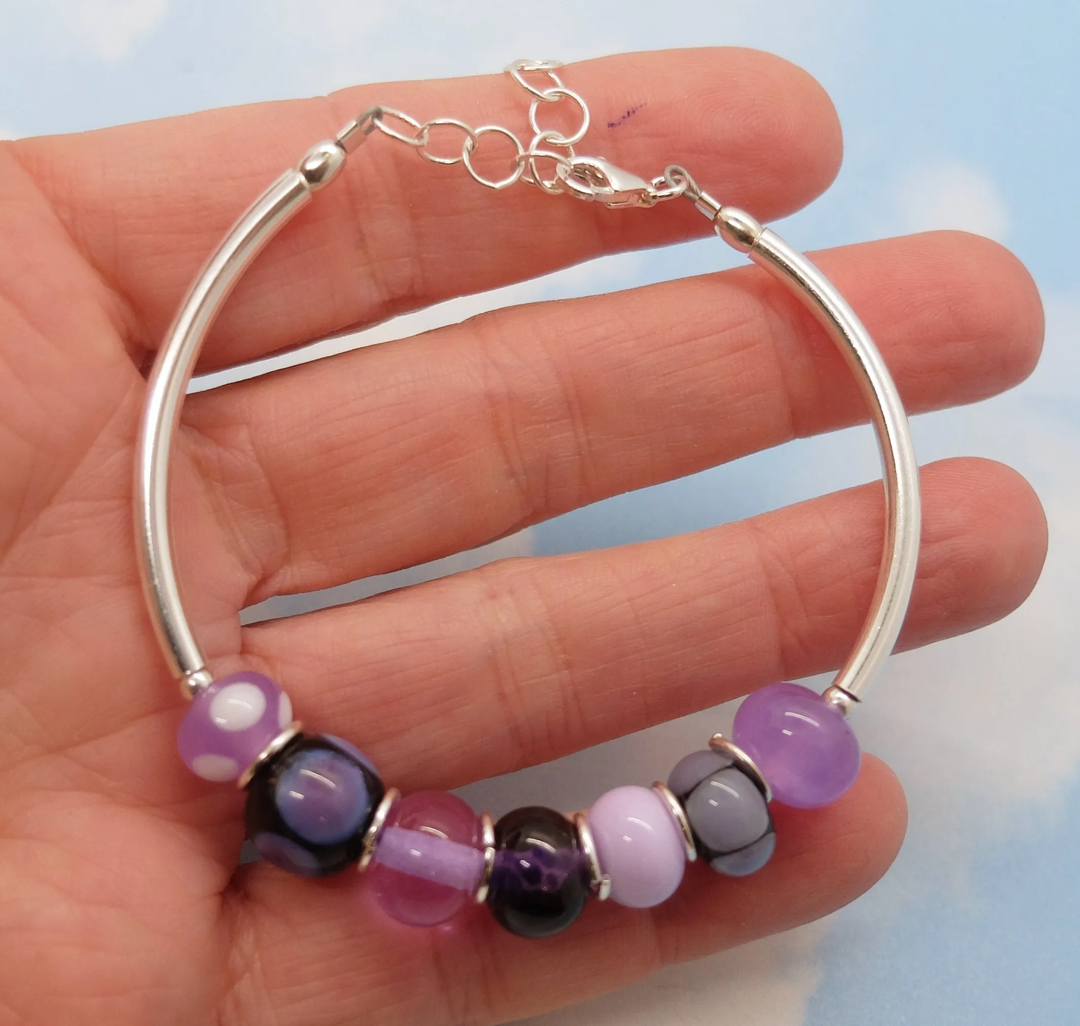 purple passion mini strand bracelet